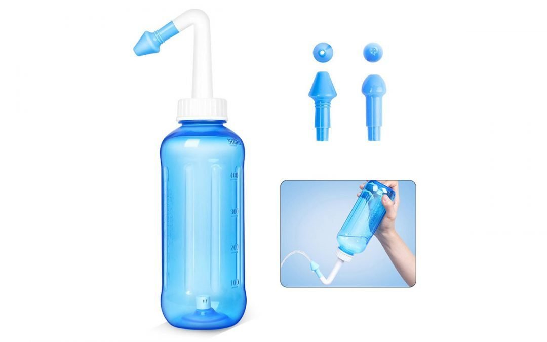 Sinus Wash and Nasal Rinse with a Neti Pot
